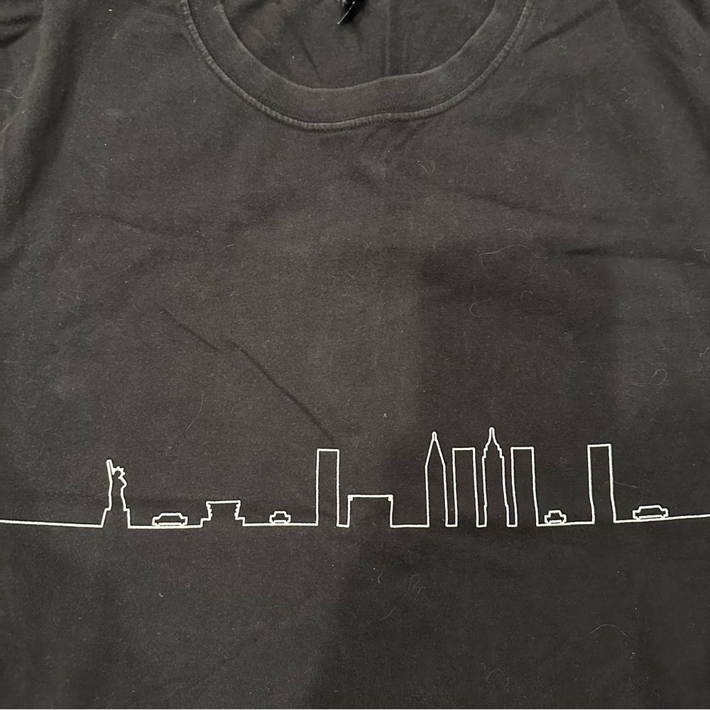 Black nyc Skyline cotton T-Shirt - Picture 5 of 11